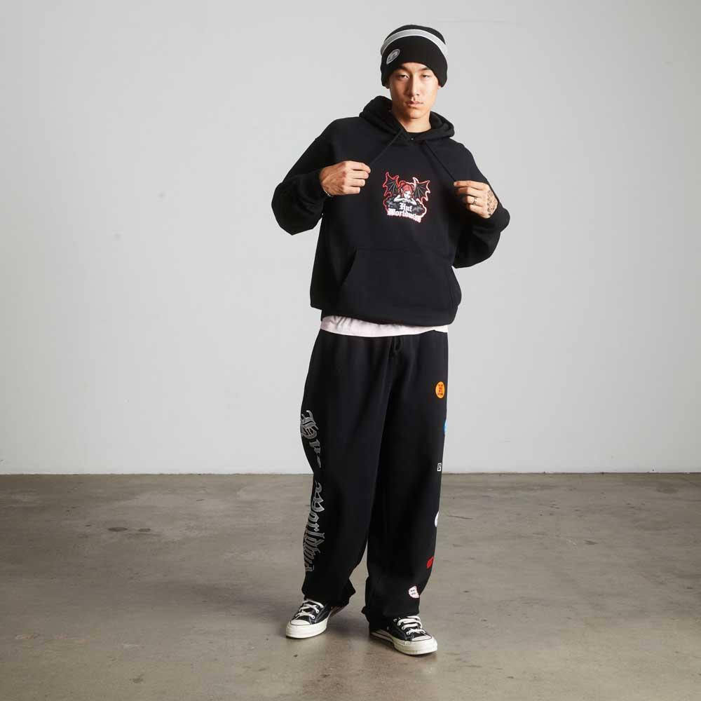 Huf Chaos Pullover Hooded Sweatshirt Black