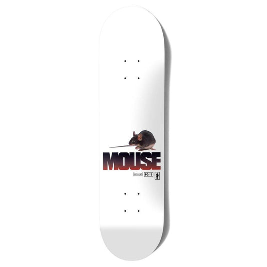 Girl Skateboards Mouse Mike Carroll Skateboard Deck White 8.5"
