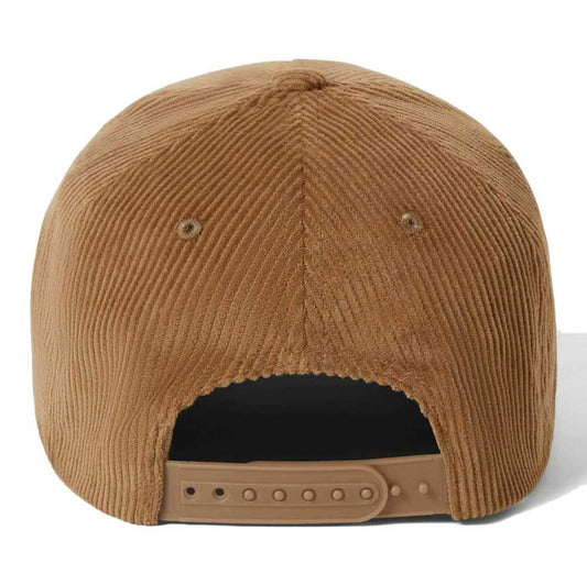 Brixton Pierson NetPLus Corduroy Snapback Cap Sand One Size