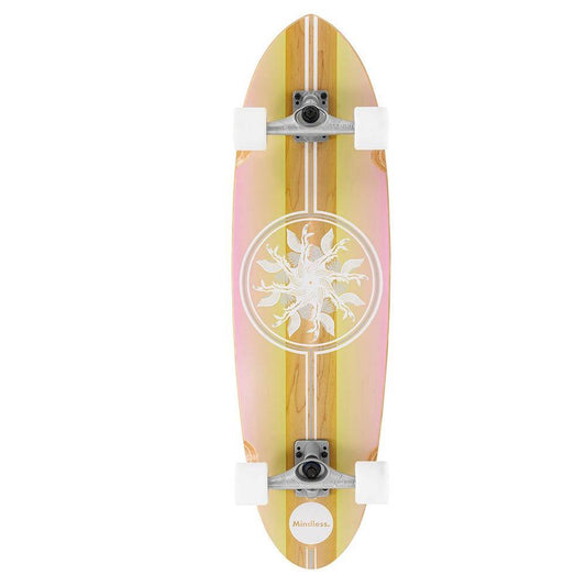 Mindless Wake Surf Skate Complete Skateboard Pink 35 x 10''