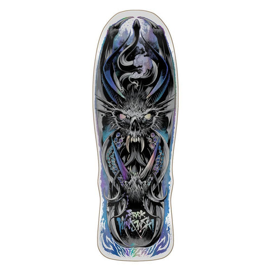 Santa Cruz Shaped Skateboard Deck Winkowski Primordial Grey/Blue/Purple 10.35"