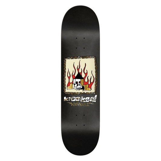 Krooked Skateboard Deck Worrest Chain Frame Black 8.3"