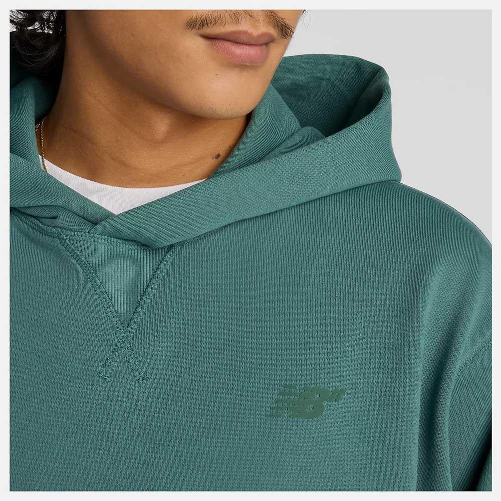 New Balance Numeric Athletic French Terry Hooded Sweatshirt New Spruce Green