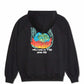 Polar Skateboards Default Zip Hooded Sweatshirt Welcome To The New Age Black