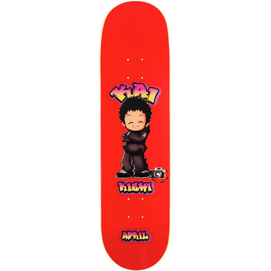 April Kai Kishi 'Chibi' Red Skateboard Deck 8.25"