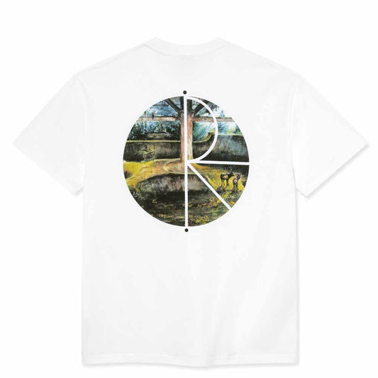 Polar Skateboards Fill Logo Burnside 2084 T-Shirt White