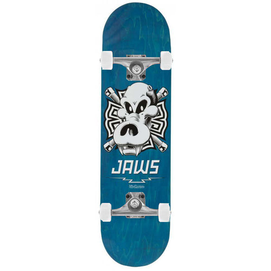 Birdhouse Pro Jaws Skull Complete Skateboard Blue 8.25"
