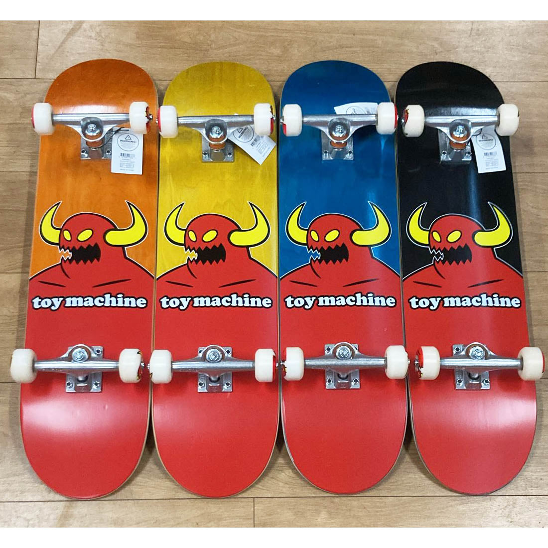 Toy Machine Monster Factory Complete Skateboard Assorted Wood Stains 8"
