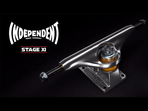 Pair of Indy 144mm Independent Stage 11 Raw Polished Skateboard Trucks Silver 8.25”