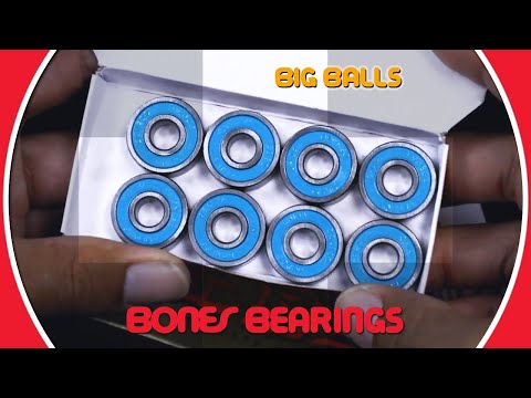 Bones Bearings Big Balls Reds Skateboard Bearings (8 Pack) 8mm