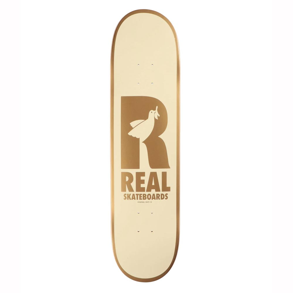 Real Renewal Doves Skateboard Deck Cream 8.38"