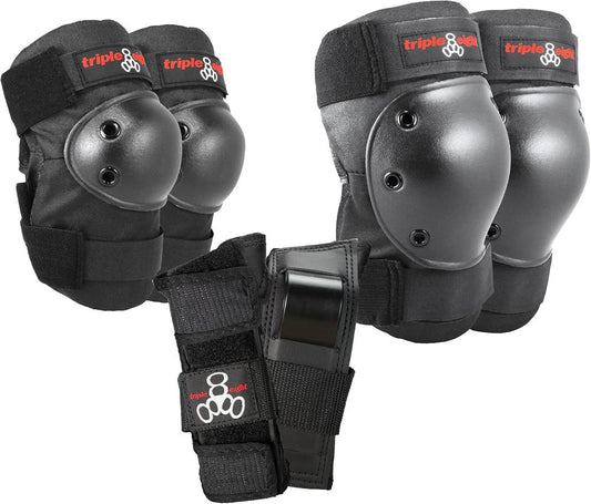 Triple 8 Saver Series Knee Pads Elbow Pads Wrist Guards 3 Pack