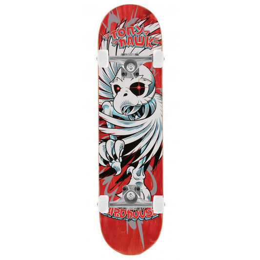 Birdhouse Pro Hawk Spiral Complete Skateboard Red 8"