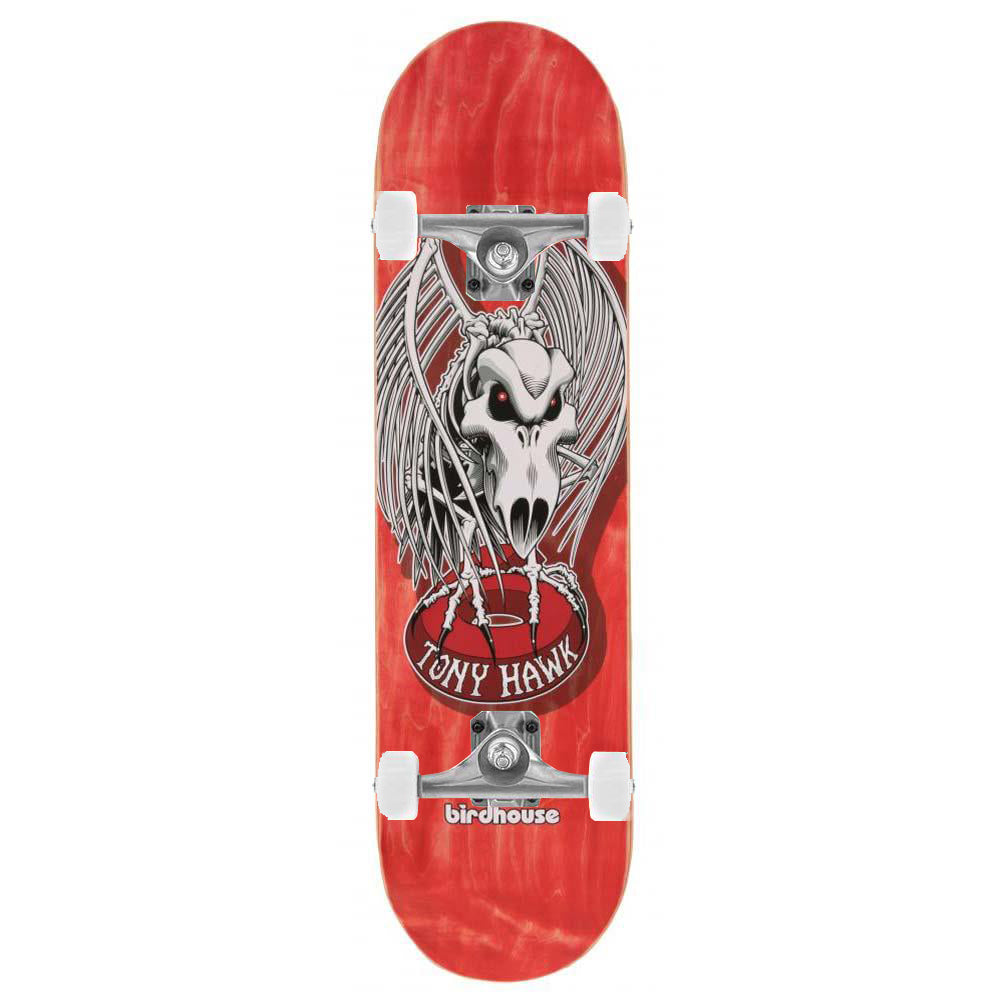 Birdhouse Pro Hawk Falcon 4 Complete Skateboard Red 8.25"