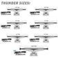 Thunder Trucks 161 Team Skateboard Trucks Polished Silver Raw/Raw 161mm