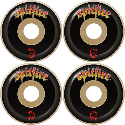 Spitfire Formula Four Skateboard Wheels 99DU Venom Script Conical Full White 52mm