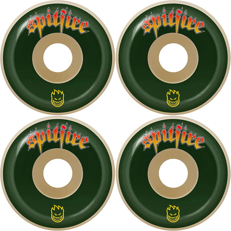 Spitfire Formula Four Skateboard Wheels 99DU Venom Script Conical Full White 53mm