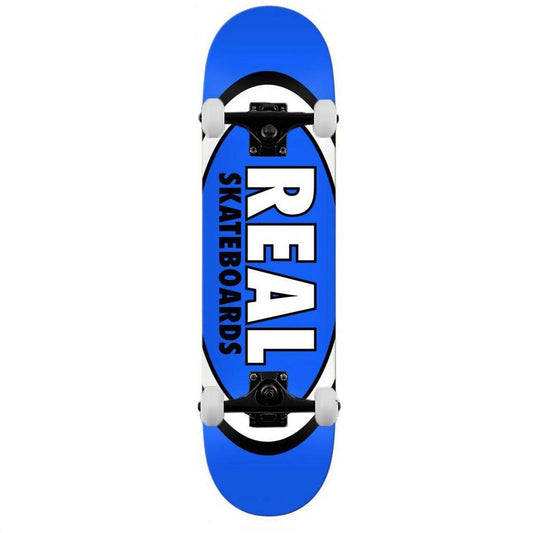 Real Team Classic Oval Complete Skateboard Blue 8.5"