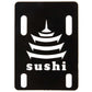 Sushi Pagoda Skateboard Riser Pads Black 1/8"