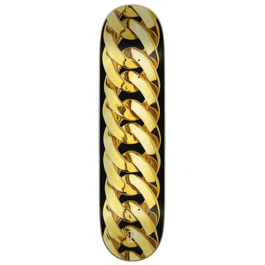 Plan B Chain Skateboard Deck Gold 8.25"