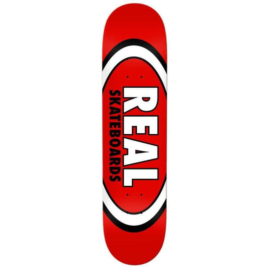 Real Team Classic Oval Skateboard Deck Red 8.12"