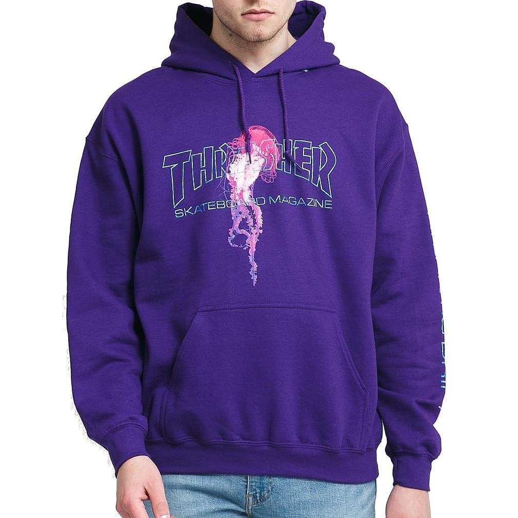Thrasher x Atlantic Drift Jellyfish Hooded Sweatshirt Purple
