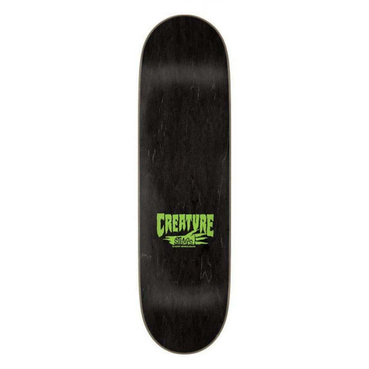 Creature Logo Outline Stumps Skateboard Deck Black 9"
