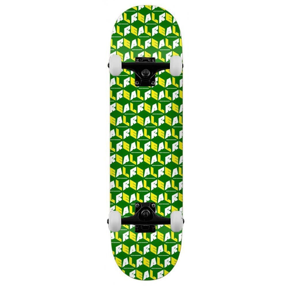 Real Complete Skateboard Pricepoint City Blocks Green 8.5"