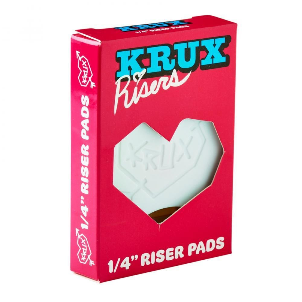 Krux Risers Skateboard Riser Pads White 1/8"
