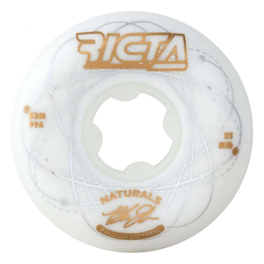 Ricta Skateboard Wheels Orbital Naturals Mid 99a White 53mm