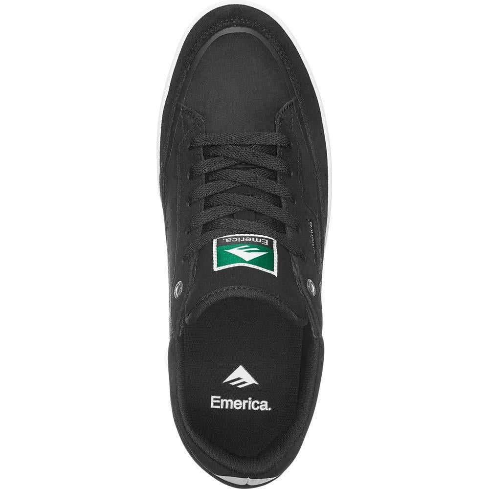 Emerica Footwear Gamma Black White Gum Skate Shoes