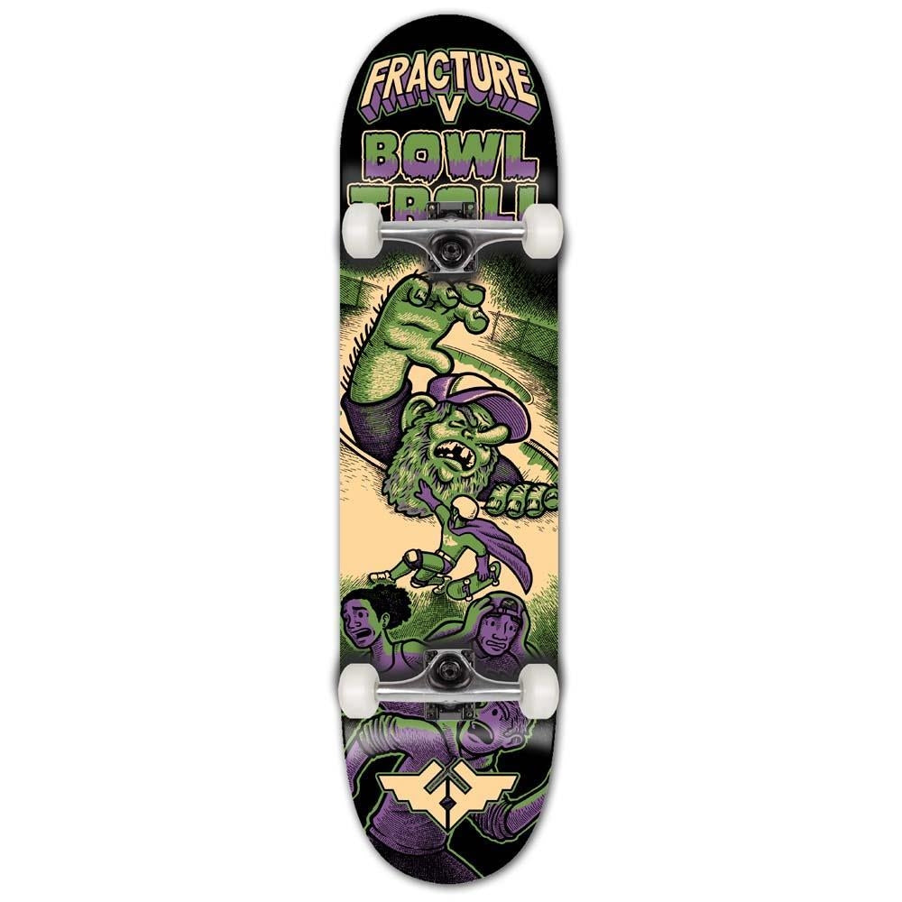 Fracture x Jon Horner Bowl Troll Factory Complete Skateboard Multi 8.25"