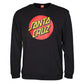 Santa Cruz Classic Dot Crewneck Sweatshirt Black
