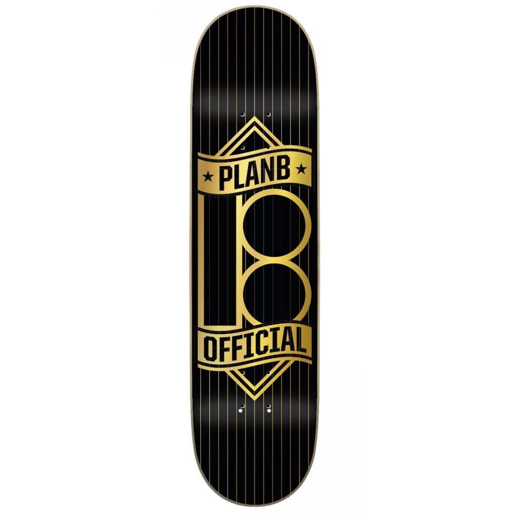 Plan B Banner Gold Skateboard Deck Multi 8"