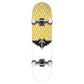 Fracture Wings V5 Factory Complete Skateboard Yellow 8"