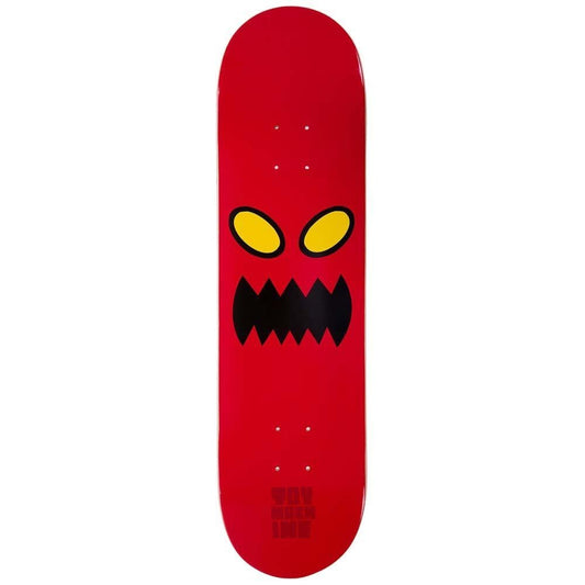 Toy Machine Monster Face Skateboard Deck Red 8"