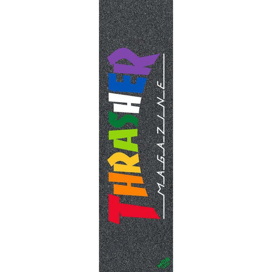 MOB Graphic Skateboard Griptape Thrasher Rainbow Multi 9"