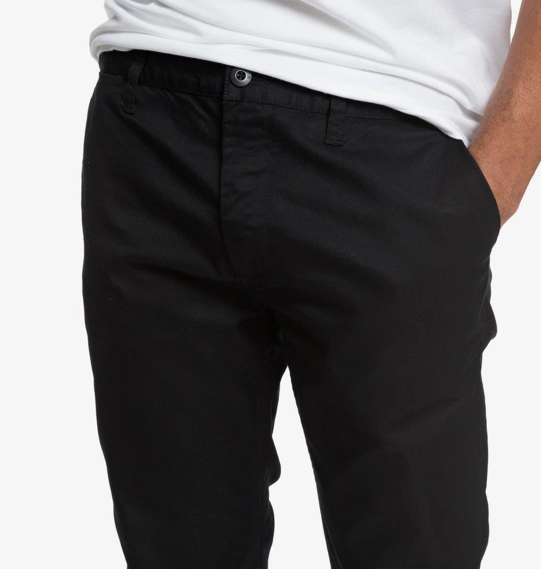 DC Shoes Worker Straight Fit Chino Pants Black