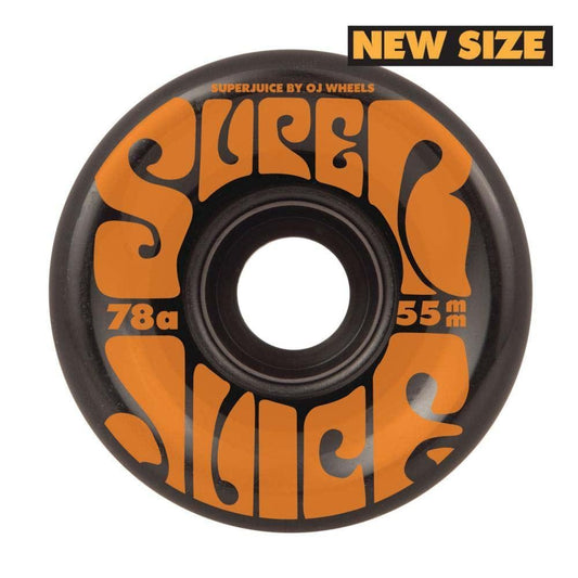 OJ Soft Mini Super Juice Skateboard Wheels 78a Black 55mm