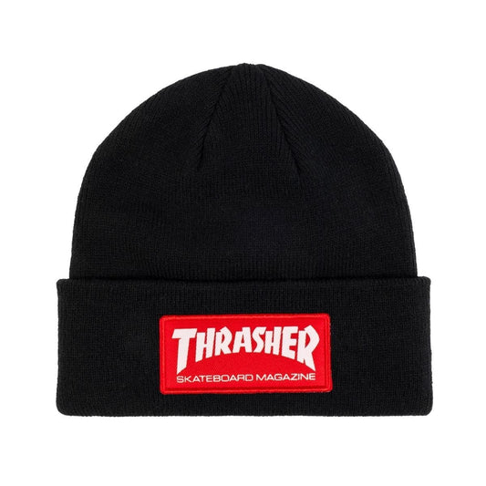 Thrasher Beanie Skate Mag Patch Black One Size Adult