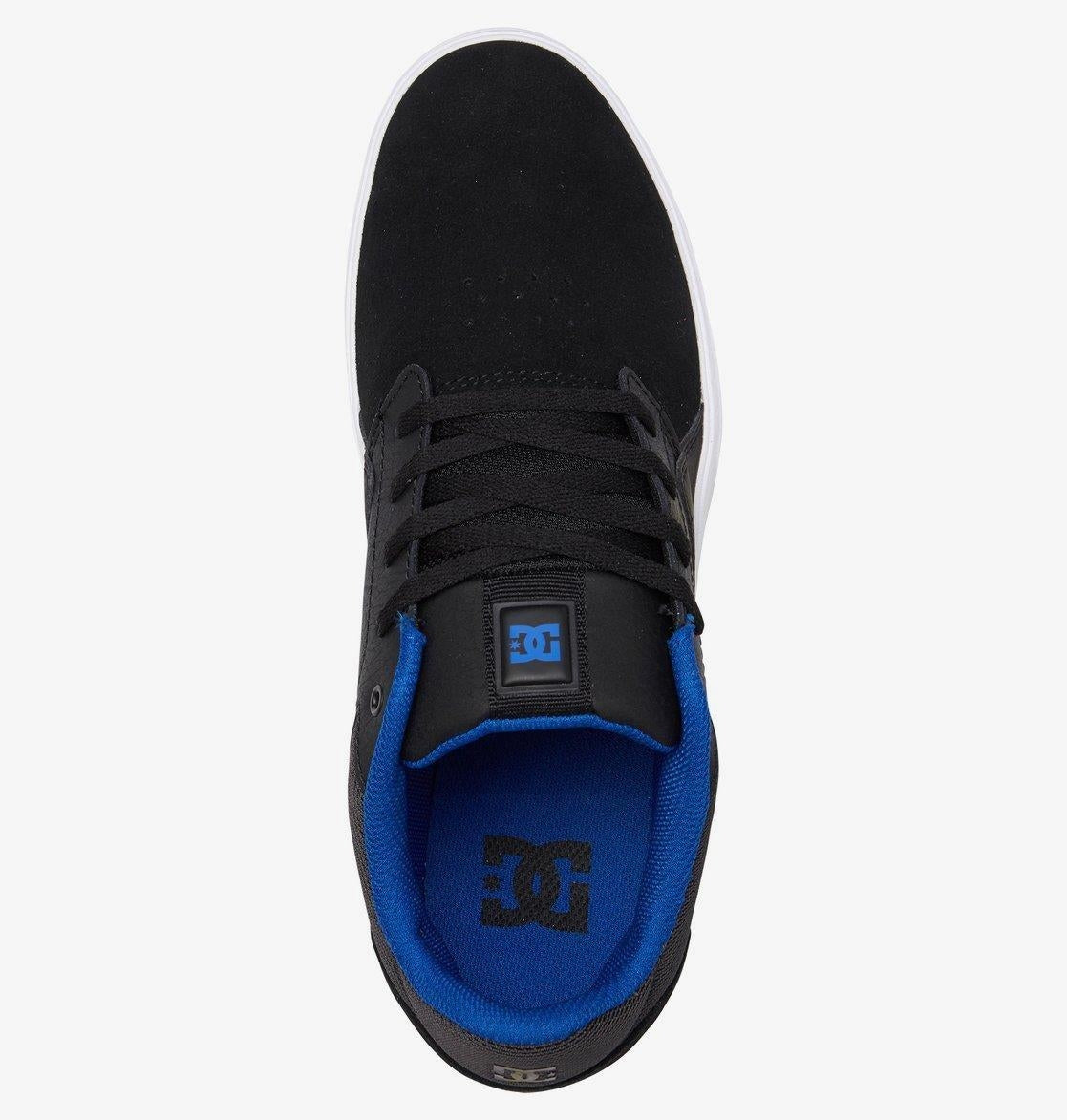 Dc shoes black and hot sale blue