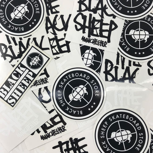 Skateboard Stickers and Badges – Black Sheep Store