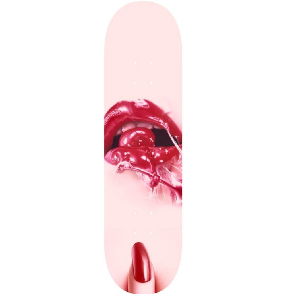 Evisen Finger Cherry Yosuke Onishi Skateboard Deck Pink 8.25