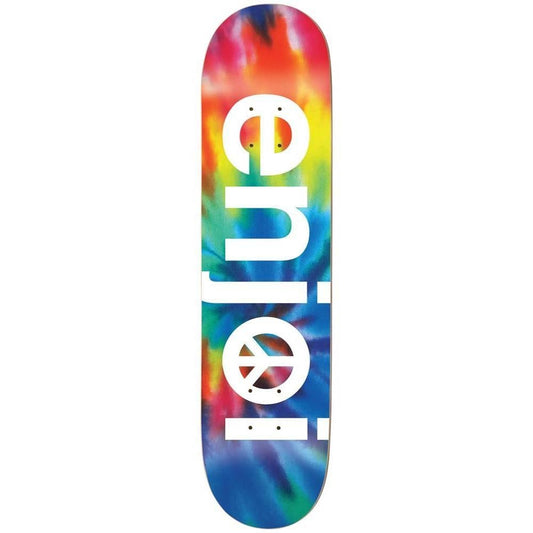 Enjoi Peace Skateboard Deck Tie Dye 8"