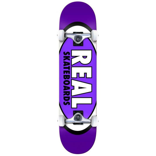 Real Classic Oval Large Factory Complete Skateboard Purple 8.25"