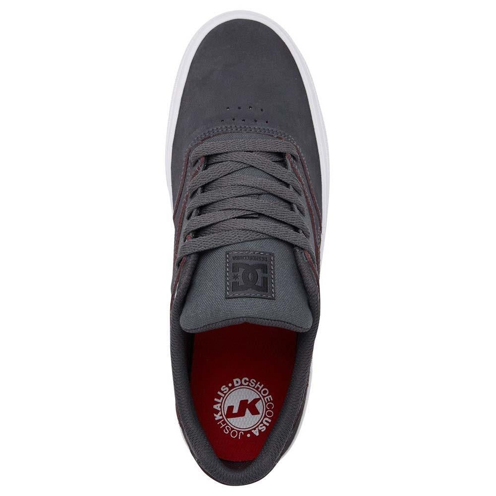 DC Shoe Co Kalis Vulc M Grey Black Skate Shoes