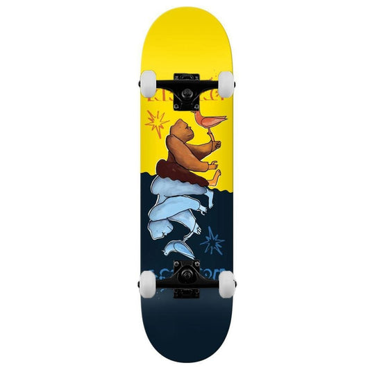 Krooked Pro Complete Skateboard Worrest Gorilla TT Slick Yellow/Blue 8.3"