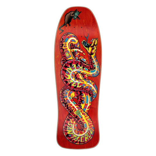 Santa Cruz Reissue Skateboard Deck Kendall Snake Red/ Multi 9.975"