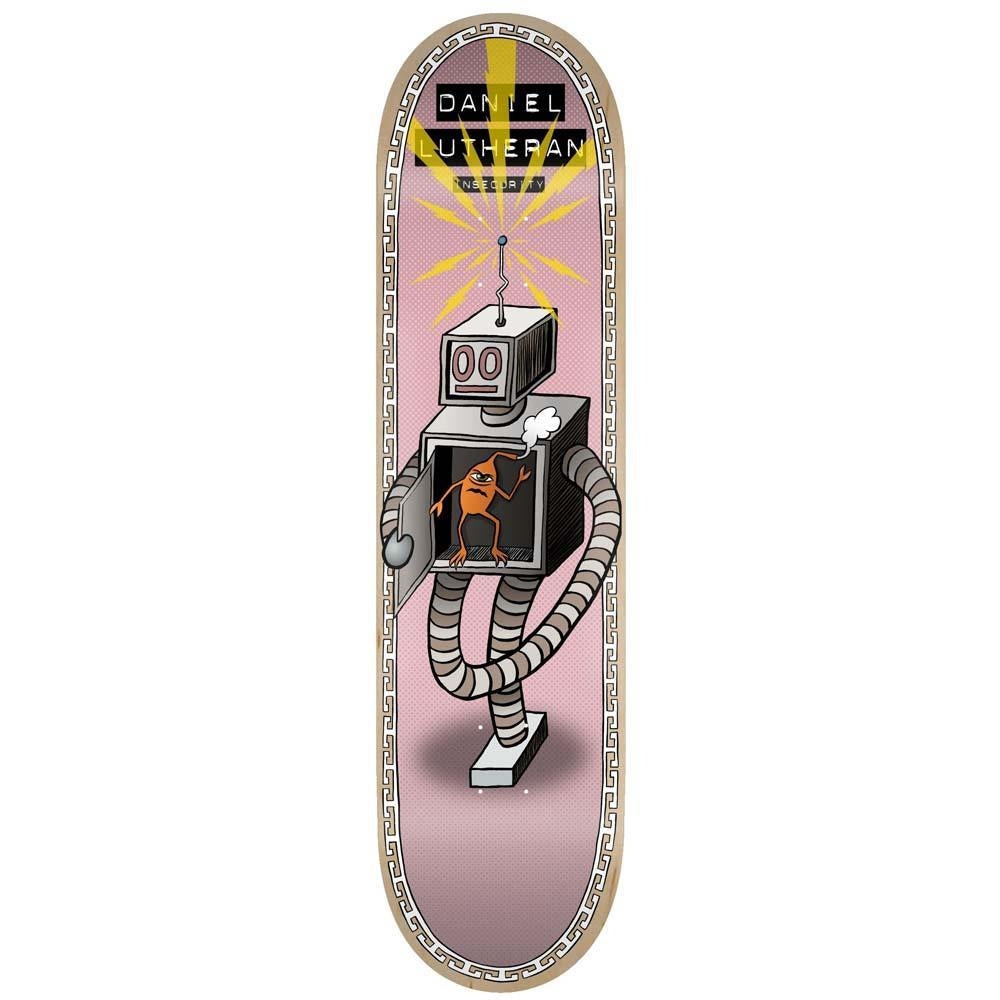 Toy Machine Lutheran Insecurity Skateboard Deck Purple 8.25"