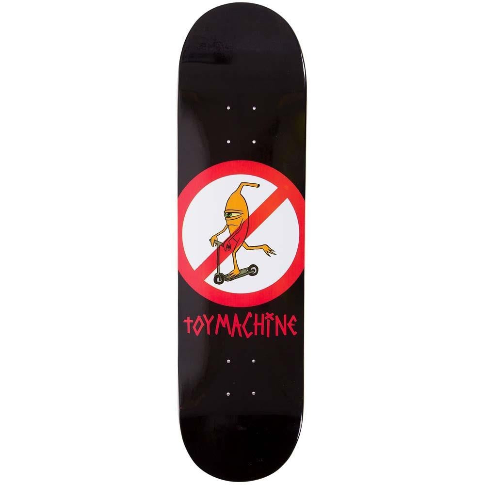 Toy Machine No Scooter Skateboard Deck Black 8"